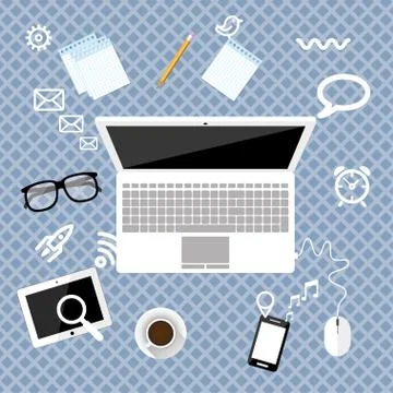 Workspace Stock Illustration