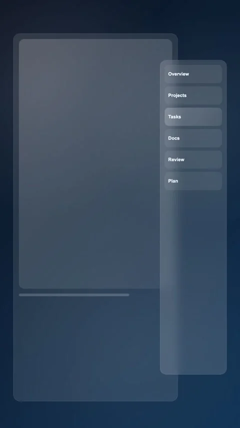 Workspace Launch Center Premium Gradient SaaS Interface Vertical Animation Stock Footage 345154469