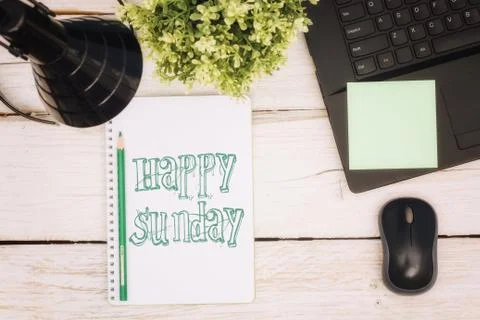 Workspace notebook and scratchpad Stock Photos