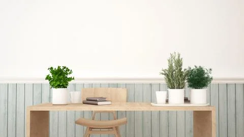 Workspace or restaurant - 3D Rendering Stock Illustration