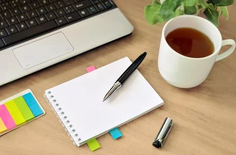 Workspace for remote work. Stock Photos