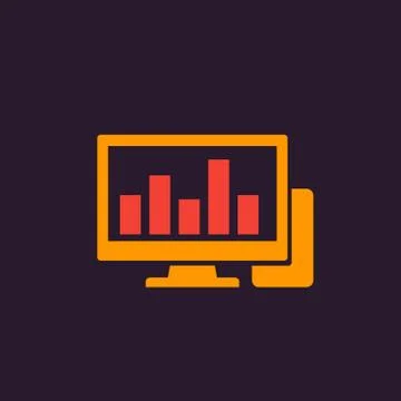 Workstation vector icon Stock Illustration