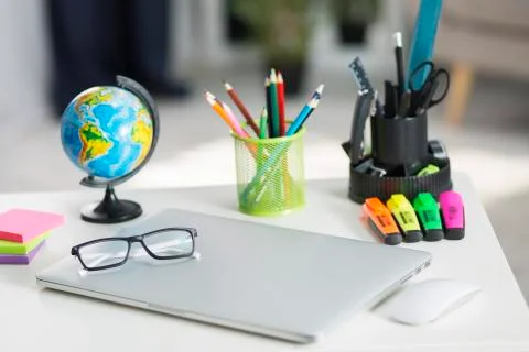 Worktable for study 写真素材