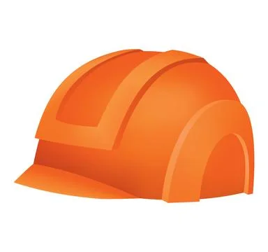 Workwear uniform element. Hard hat helmet as uniform. Protective clothing or Stock Illustration