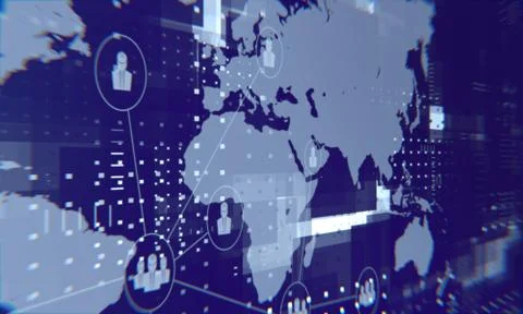 World abstract blue background. Technology background, from series best conce Stock Illustration