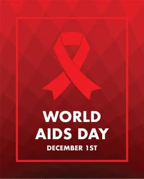 World aids day background イラスト素材