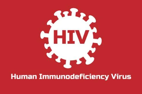 World aids day concept creative background with molecule of HIV - human Stock Illustration