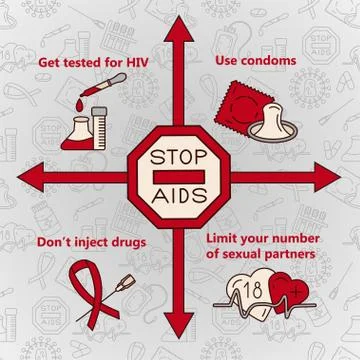 World Aids Day concept Illustrazione stock