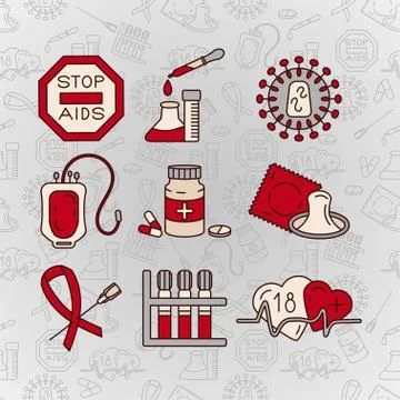 World Aids Day concept Stock Illustration