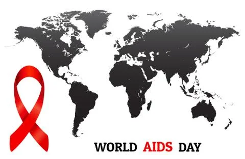 World AIDS day concept vector Stock Illustration