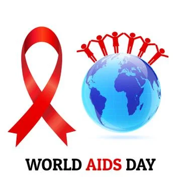World AIDS day concept vector Stock Illustration