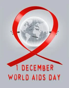 World Aids Day poster Stock Illustration