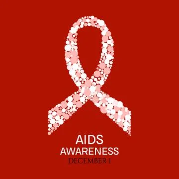 World AIDS Day poster Stock Illustration