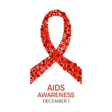 World AIDS Day poster Stock Illustration