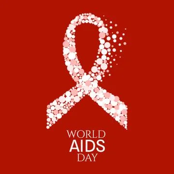 World AIDS Day poster Stock Illustration