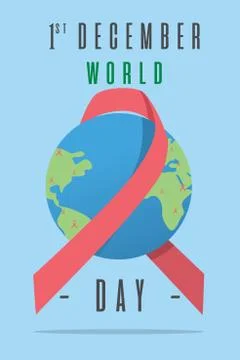 World AIDS Day Poster Stock Illustration