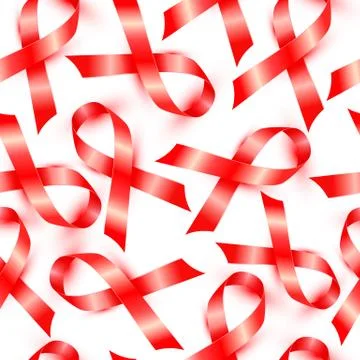 World aids day seamless pattern Stock Illustration