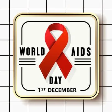 World aids day vector illustration, world aids day template design Stock Illustration