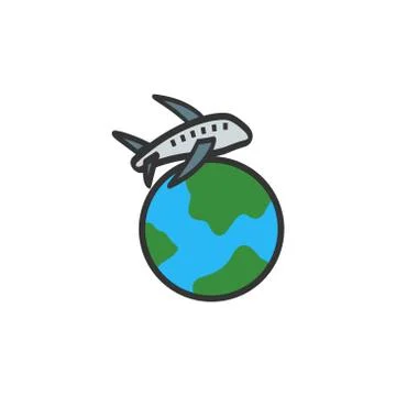 World air shipping vector design template illustration Stock Illustration
