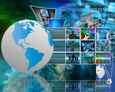 The world and the internet イラスト素材