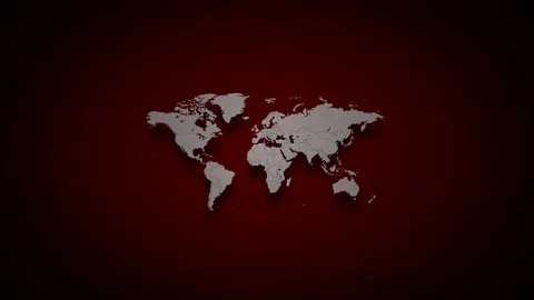 World and map of Corona virus COVID-19, virus infection with red pointer, 4K Video stock 127110296