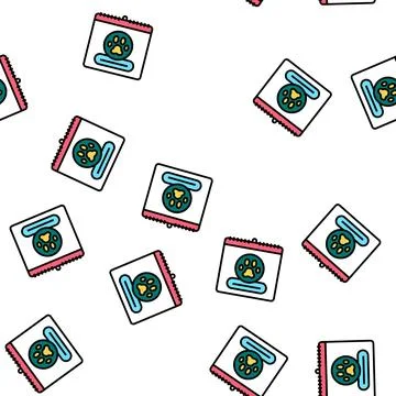 World animal day vector seamless pattern Stock Illustration
