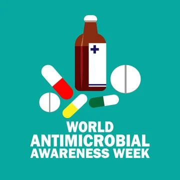 World Antimicrobial Awareness Week Stock Illustration