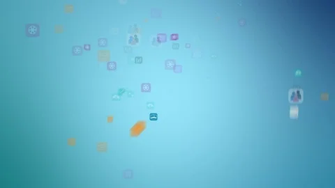 World of Apps Stock Footage 75156359