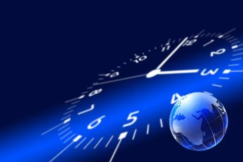 World Around The Clock Stock Illustration