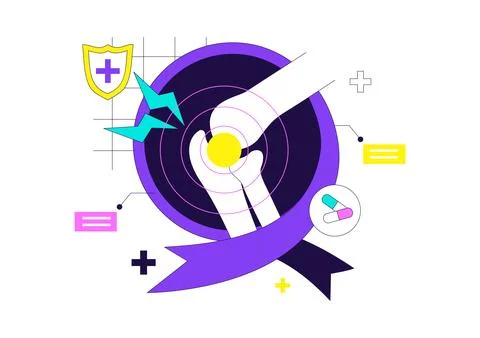 World Arthritis Day Vector Illustration Featuring Joint Health Awareness, B.. Illustrazione stock