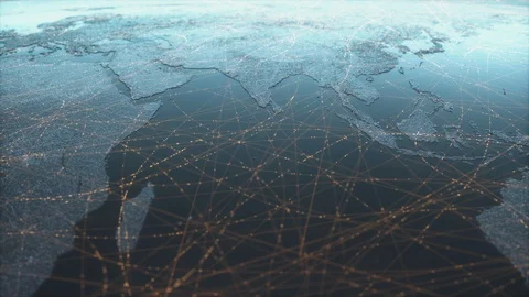 World Asia Connection Stock Footage 129397106