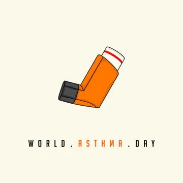 World Asthma Day Stock Illustration