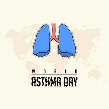 World Asthma Day Stock Illustration