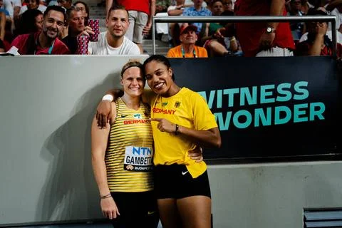  World Athletics Championships Budapest 23; Hungary, 26.08.2023 Sara Gambe... Stock Photos