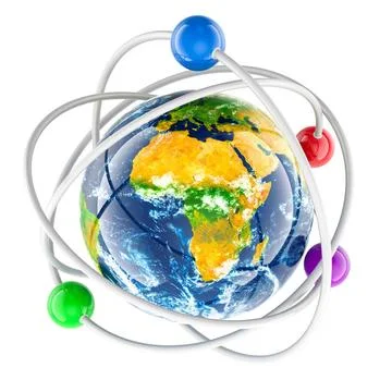 World as Atom, 3D rendering World as Atom, 3D rendering Copyright: xZoonar... Stock Photos