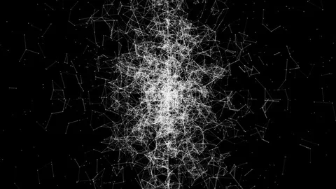 World axis of information. flows.seamless loop. Stock Footage 80160731