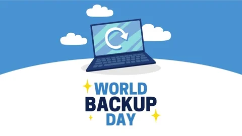 World backup day for better data storage Stock Footage 345694979