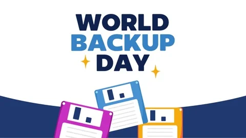 World backup day for better data storage Stock Footage 345694980