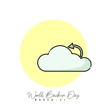 World Backup Day Stock Illustration