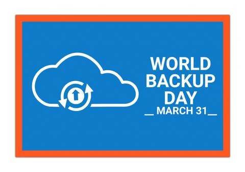 World Backup Day Stock Illustration