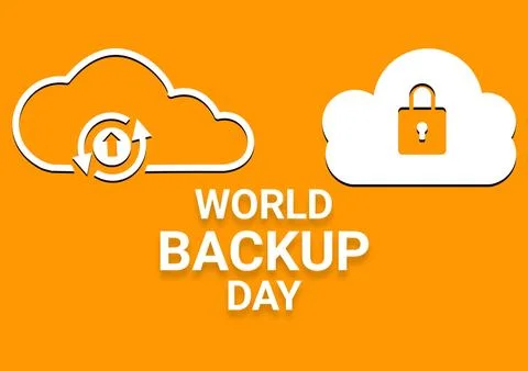 World Backup Day 库存插图