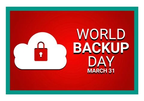 World Backup Day 스톡 일러스트