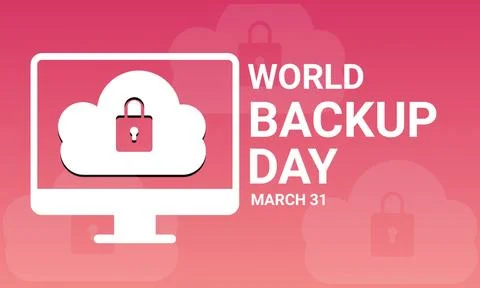 World Backup Day 스톡 일러스트