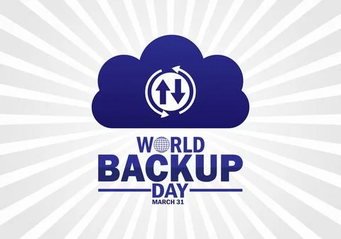 World Backup Day 库存插图