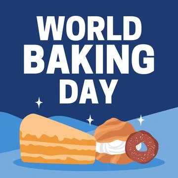 World Baking Day for bread lovers Illustrazione stock