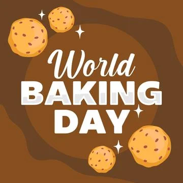 World Baking Day for bread lovers Illustrazione stock