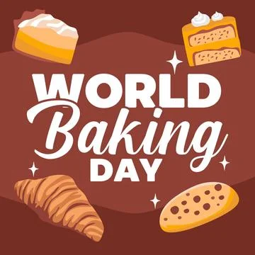 World Baking Day for bread lovers Illustrazione stock