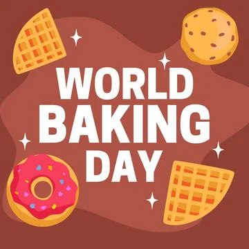 World Baking Day for bread lovers Illustrazione stock
