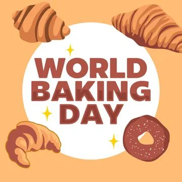 World Baking Day for bread lovers Illustrazione stock