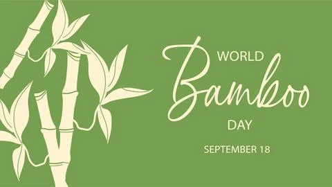 World Bamboo Day Stock Illustration
